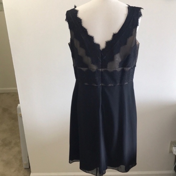 Js Collections black lace vneck dress - Picture 3 of 5
